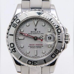 Rolex 169622 Yacht Master Stainless Steel & Platinum Ladies Automatic Watch